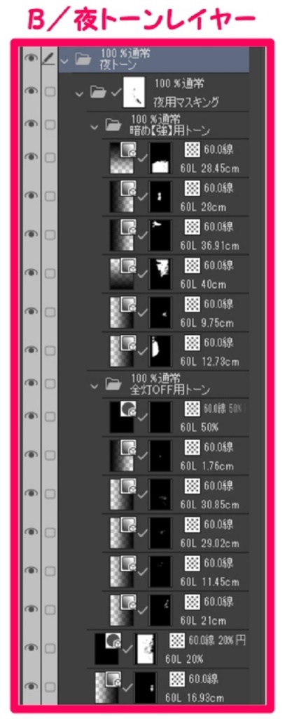 【マンガ背景用素材】【下北沢】風景⑦【夜/昼/トーンなしセット】【3変化対応】【zip転送で中身はclipファィル】