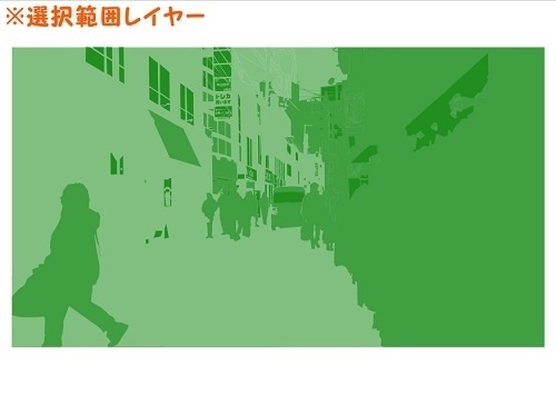 【マンガ背景用素材】【下北沢】風景⑦【夜/昼/トーンなしセット】【3変化対応】【zip転送で中身はclipファィル】