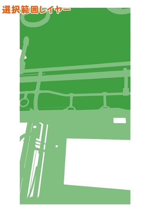 【マンガ背景用素材】【バス】K_車内⑧【夜/昼/トーンなしセット】【3変化対応】【zip転送で中身はclipファィル】