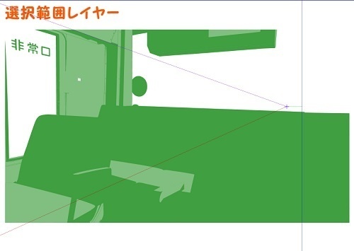 【マンガ背景用素材】【バス】K_車内⑫【夜/昼/トーンなしセット】【3変化対応】【zip転送で中身はclipファィル】