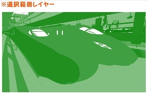【マンガ背景用素材】【電車】新幹線_東京駅⑩【夜/昼/トーンなしセット】【3変化対応】【zip転送で中身はclipファィル】