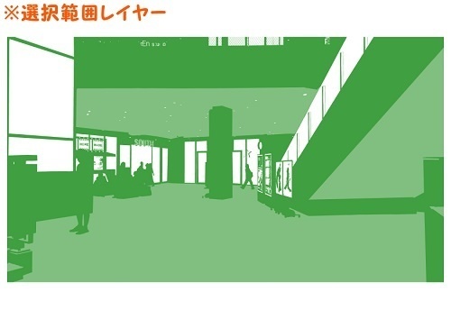 【マンガ背景用素材】【渋谷】宮下公園_通路①【夜/昼/トーンなしセット】【3変化対応】【zip転送で中身はclipファィル】
