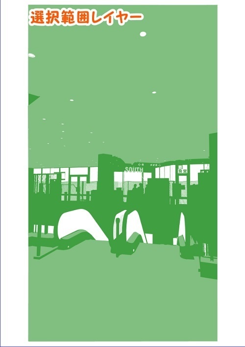 【マンガ背景用素材】【渋谷】宮下公園_通路⑩【夜/昼/トーンなしセット】【3変化対応】【zip転送で中身はclipファィル】