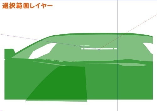 【マンガ背景用素材】【車】外車R_赤27【夜/昼/トーンなしセット】【3変化対応】【zip転送で中身はclipファィル】