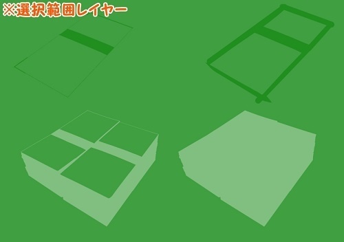 【マンガ背景用素材】【お金】新旧お札_B組_表①【夜/昼/トーンなしセット】【3変化対応】【zip転送で中身はclipファィル】