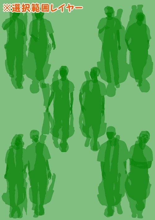 【マンガ背景用素材】【モブ】ウォーカー_男2人組(春夏秋服)①【夜/昼/トーンなしセット】【7変化対応】【zip転送で中身はclipファィル】