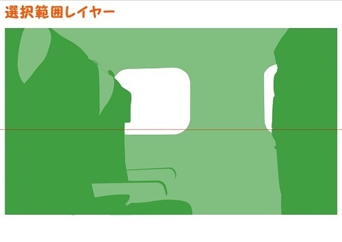 【マンガ背景用素材】【電車】新幹線_車内⑤【夜/昼/トーンなしセット】【3変化対応】【zip転送で中身はclipファィル】