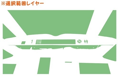 【マンガ背景用素材】【電車】新幹線_車内⑧【夜/昼/トーンなしセット】【3変化対応】【zip転送で中身はclipファィル】