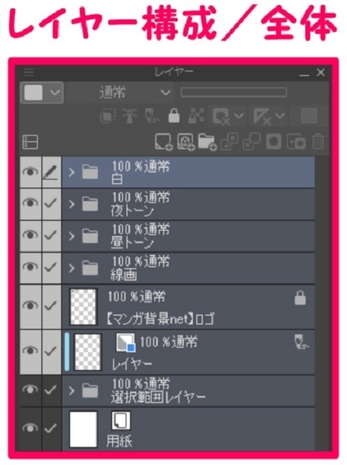【マンガ背景用素材】【住宅街】アパートA_①【夜/昼/トーンなしセット】【3変化対応】【zip転送で中身はclipファィル】