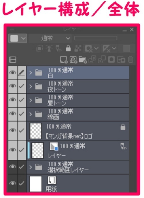 【マンガ背景用素材】【病院】(中)外観⑧【夜/昼/トーンなしセット】【3変化対応】【zip転送で中身はclipファィル】