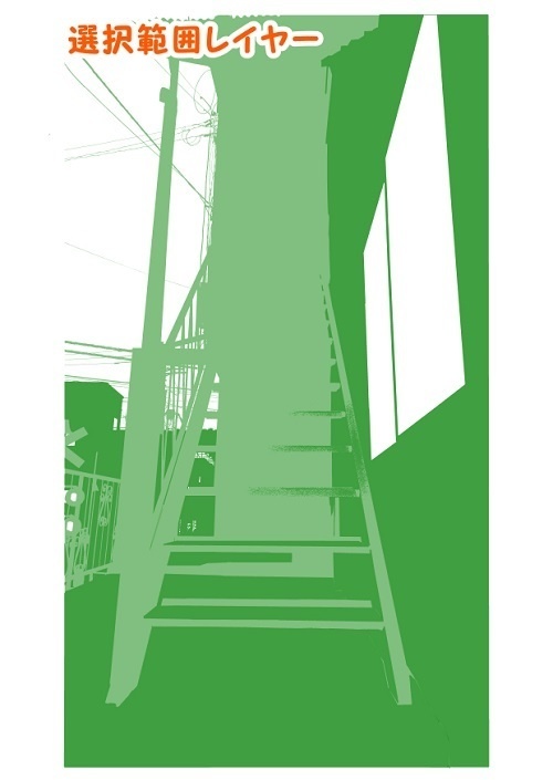 【マンガ背景用素材】【住宅街】アパートA_25【夜/昼/トーンなしセット】【3変化対応】【zip転送で中身はclipファィル】