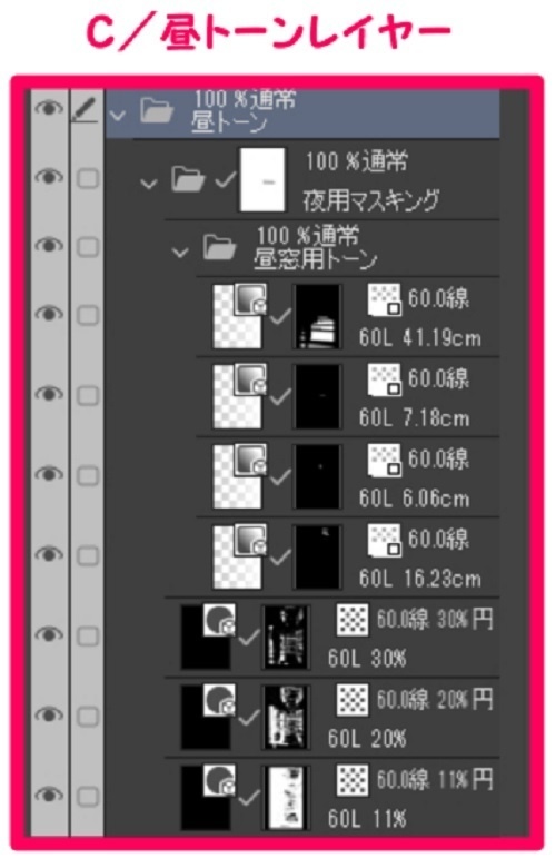 【マンガ背景用素材】【カフェ】渋谷_E②【夜/昼/トーンなしセット】【3変化対応】【zip転送で中身はclipファィル】