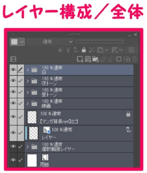 【マンガ背景用素材】【東京】駅_線路ホーム外観①【夜/昼/トーンなしセット】【3変化対応】【zip転送で中身はclipファィル】