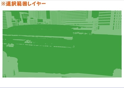【マンガ背景用素材】【東京】駅_線路ホーム外観①【夜/昼/トーンなしセット】【3変化対応】【zip転送で中身はclipファィル】