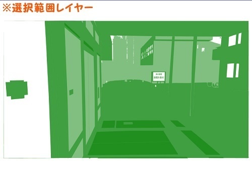 【マンガ背景用素材】【病院】(中)外観⑰【夜/昼/トーンなしセット】【3変化対応】【zip転送で中身はclipファィル】