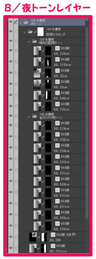 【マンガ背景用素材】【遊園地】S_入場ゲート①【夜/昼/トーンなしセット】【3変化対応】【zip転送で中身はclipファィル】