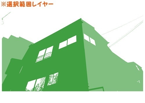 【マンガ背景用素材】【住宅街】アパートA_②【夜/昼/トーンなしセット】【3変化対応】【zip転送で中身はclipファィル】