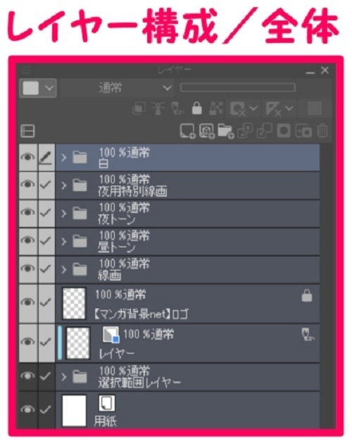 【マンガ背景用素材】【病院】救急車①【夜/昼/トーンなしセット】【3変化対応】【zip転送で中身はclipファィル】
