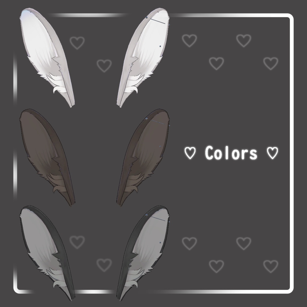 (無料) ピアス付き♥ うさ耳&しっぽセット 【ミルティナちゃん向け】