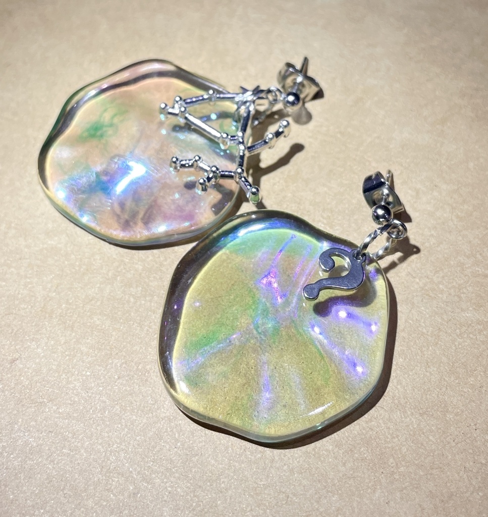 チ。/アルベルト&ラファウ先生🌏イメージピアス(オーロラ&シルバーカラー)
