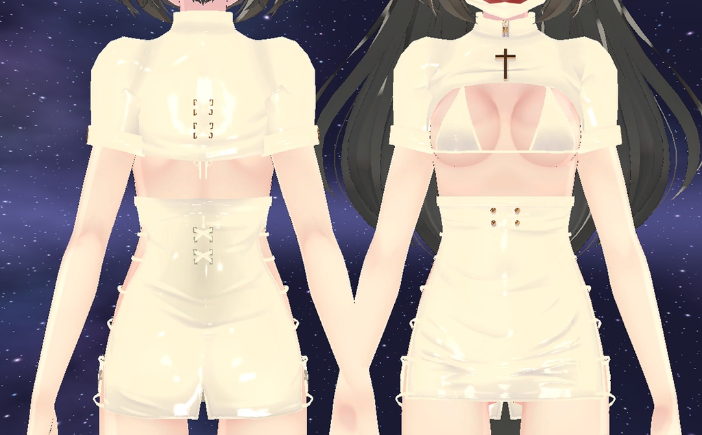 【LEEFAリーファ】セクシーな革のスーツ❤2色❤