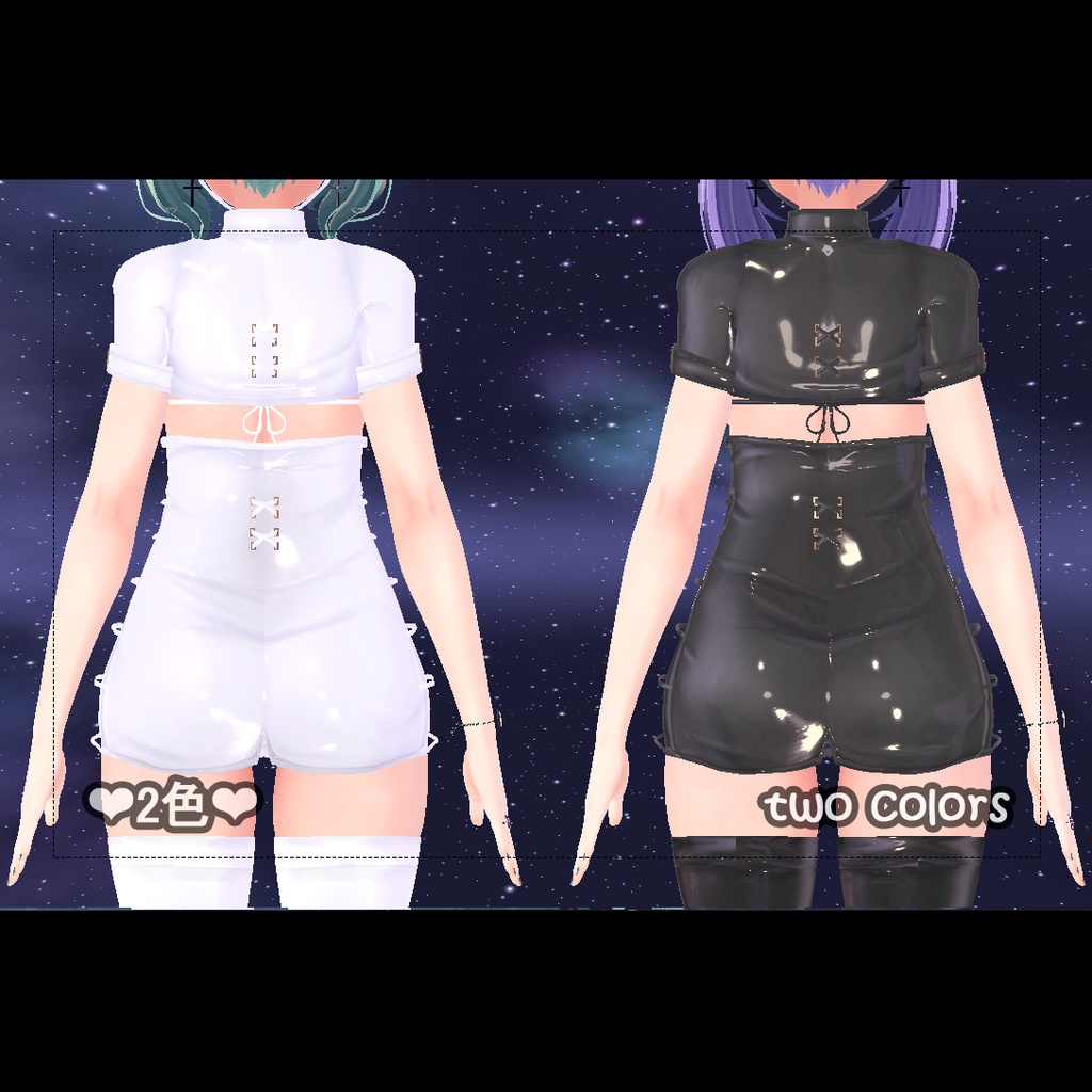 【KIKYO桔梗】セクシーな革のスーツ❤2色❤