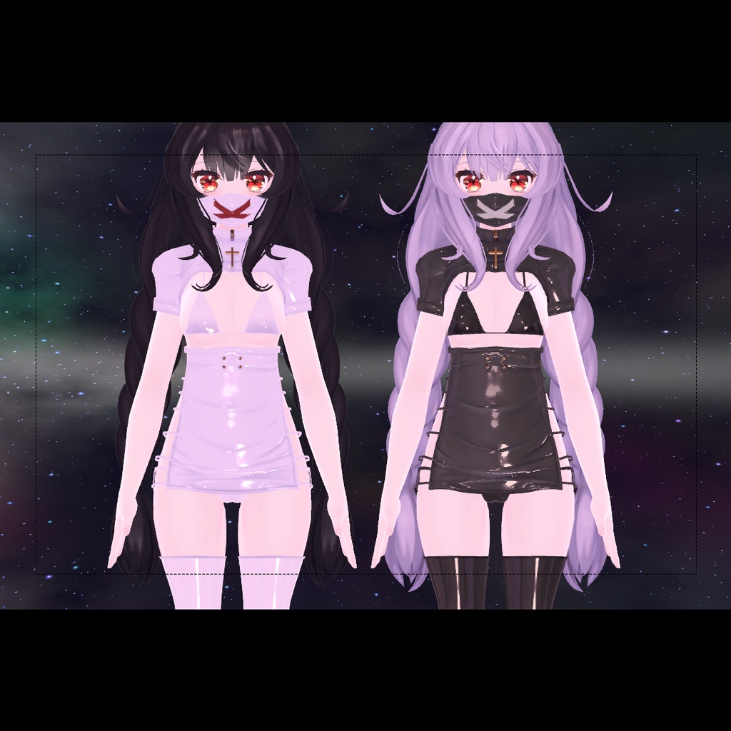 【KOYUKI狐雪】セクシーな革のスーツ❤2色❤