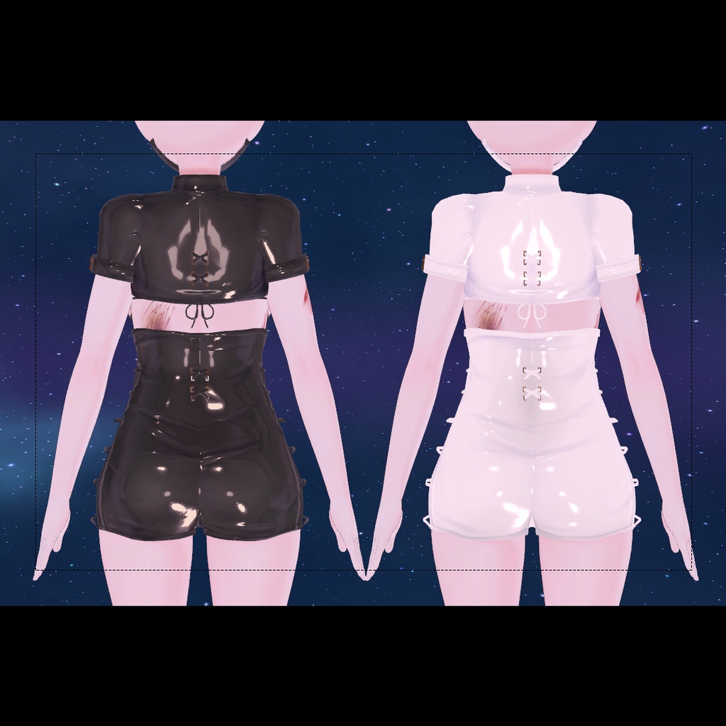 【Airaアイラ】セクシーな革のスーツ❤2色❤