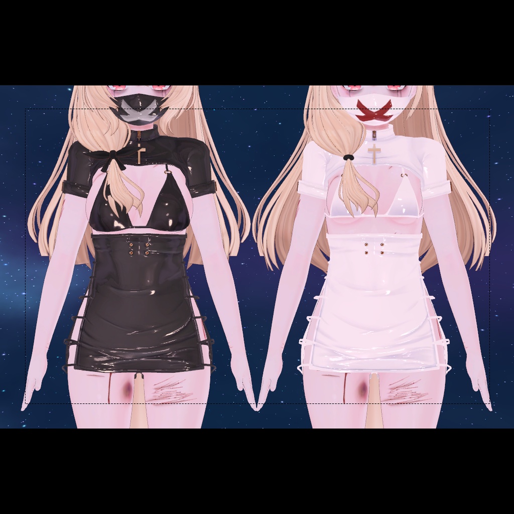 【Airaアイラ】セクシーな革のスーツ❤2色❤