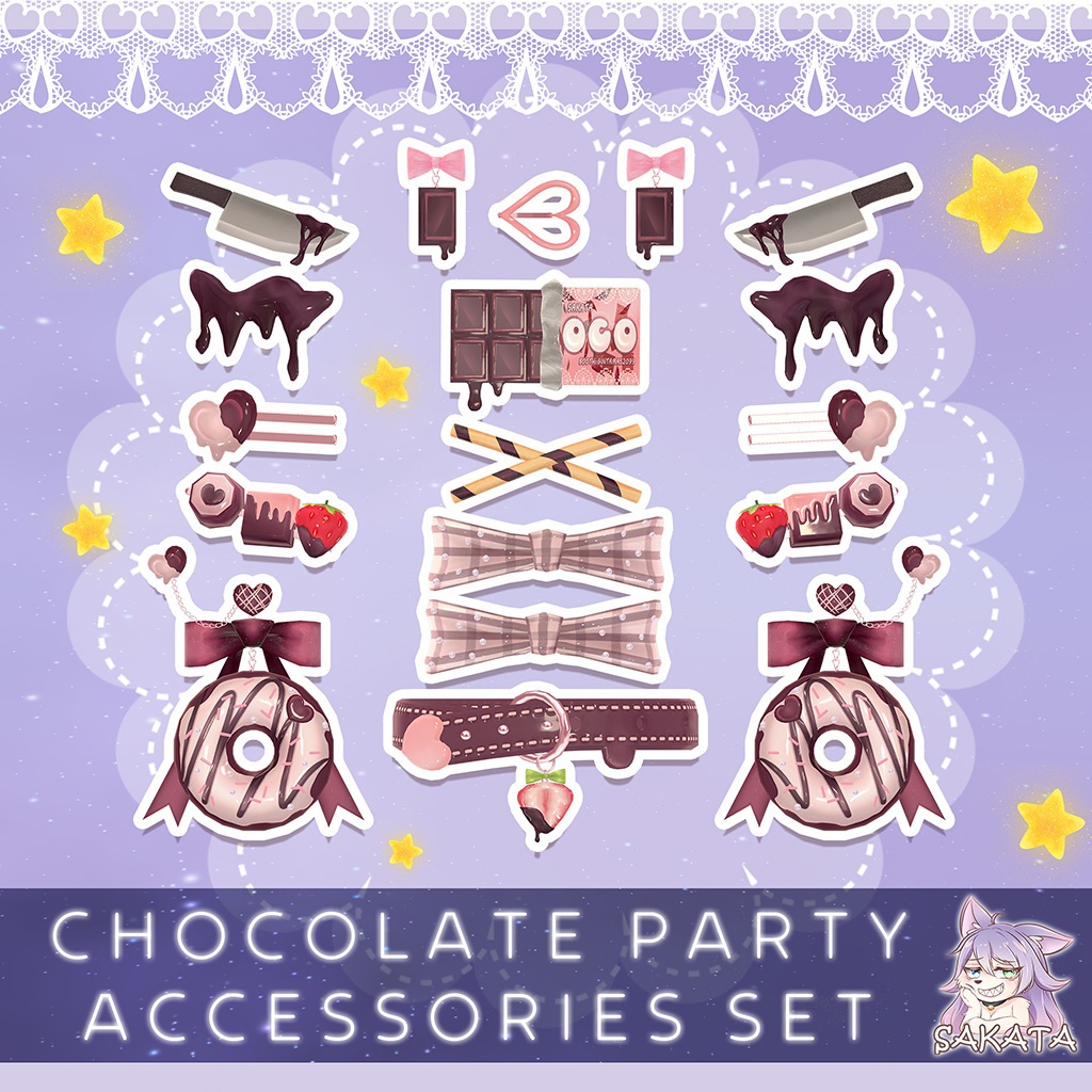 【PB対応】チョコレートパーティー✦オーナメントセット