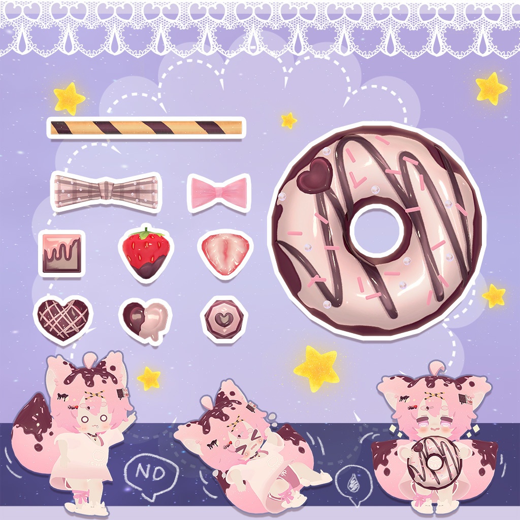 【PB対応】チョコレートパーティー✦オーナメントセット