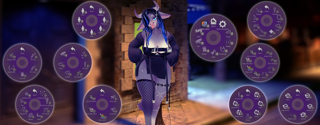 ⊹Moonica☾ - VRChat Avatar (PC+SPS+GoGoLoco)