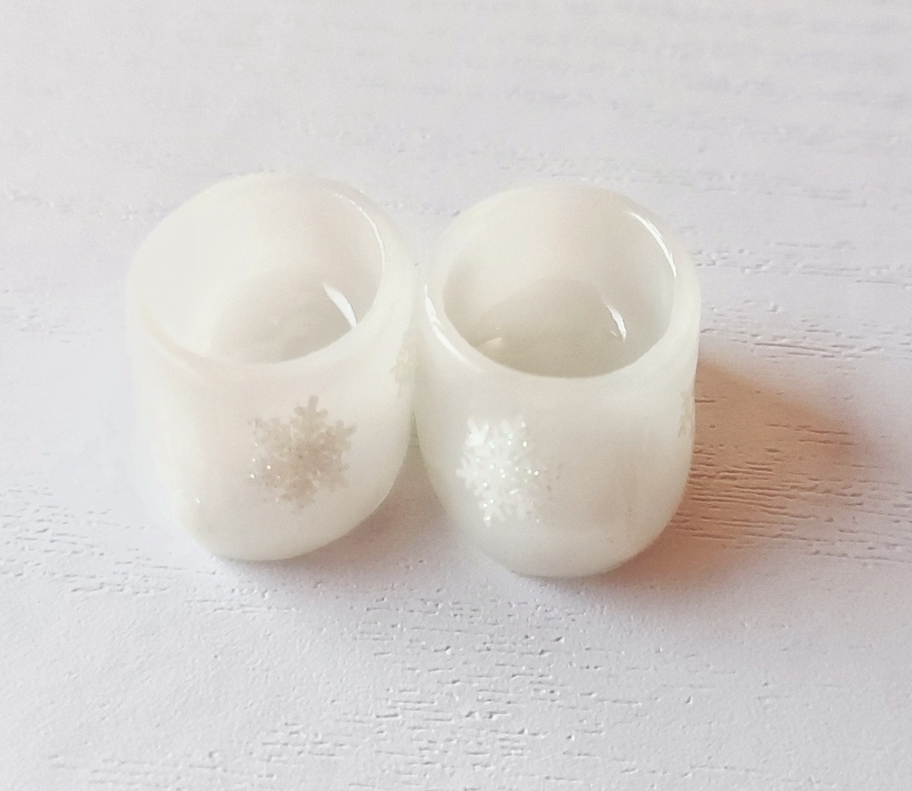 雪の結晶 ぬい靴