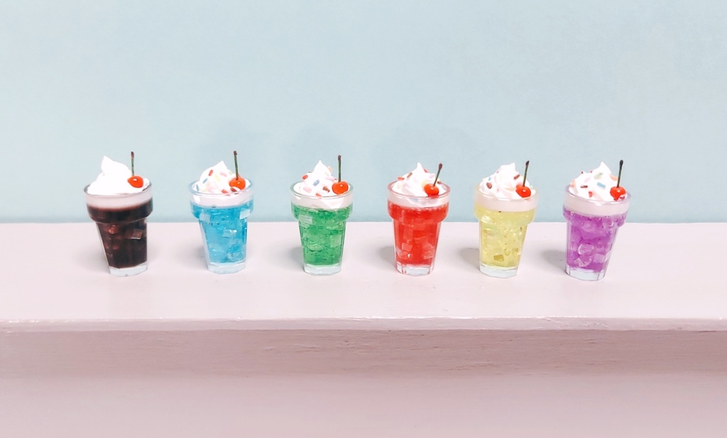 ミニチュア ソーダフロート