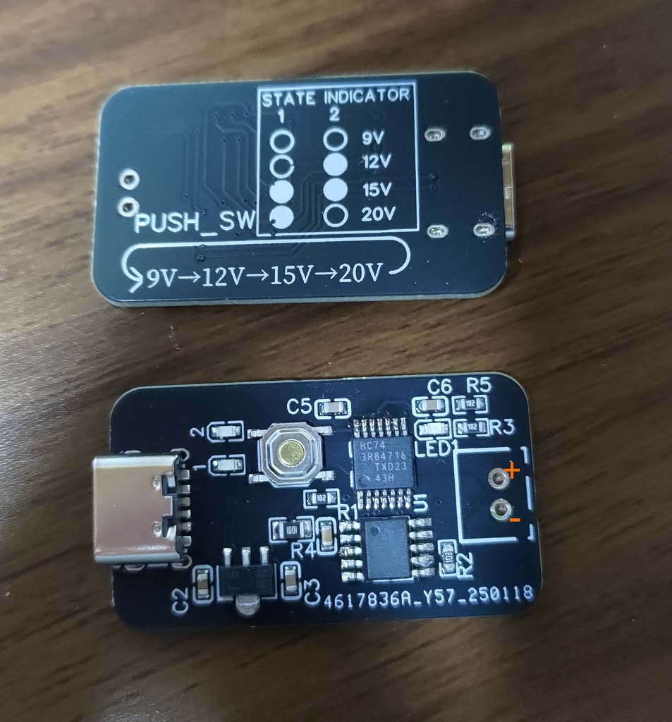 USB PDトリガモジュール プッシュスイッチタイプ