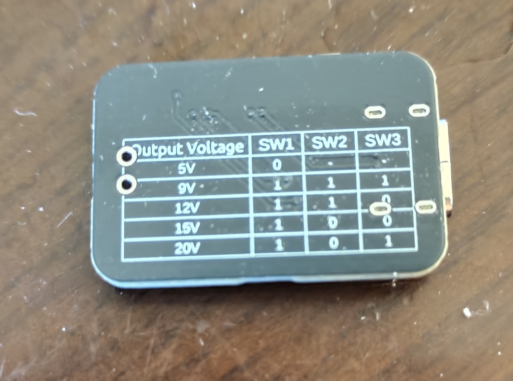 USB PDトリガーモジュール DIPスイッチタイプ