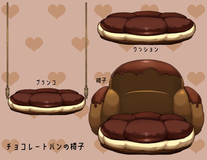 【背景&アイテムセット】アンティーク・ショコラトリー