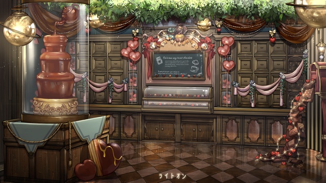 【背景&アイテムセット】アンティーク・ショコラトリー