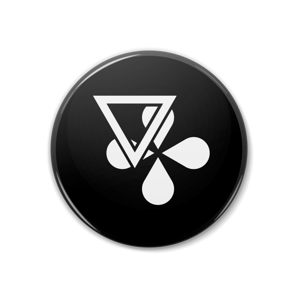 人夢木瞬クレスト缶バッジ（白）