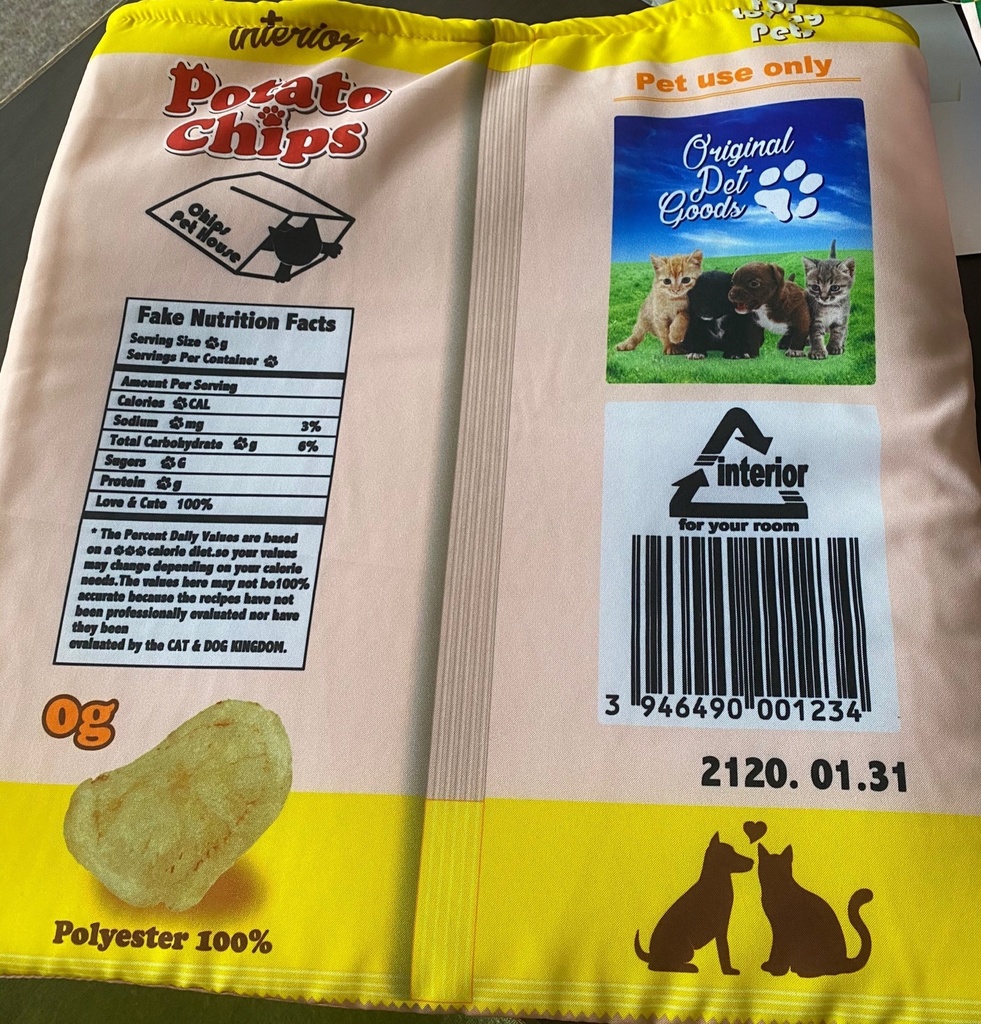 ペット用ポテトチップス寝袋