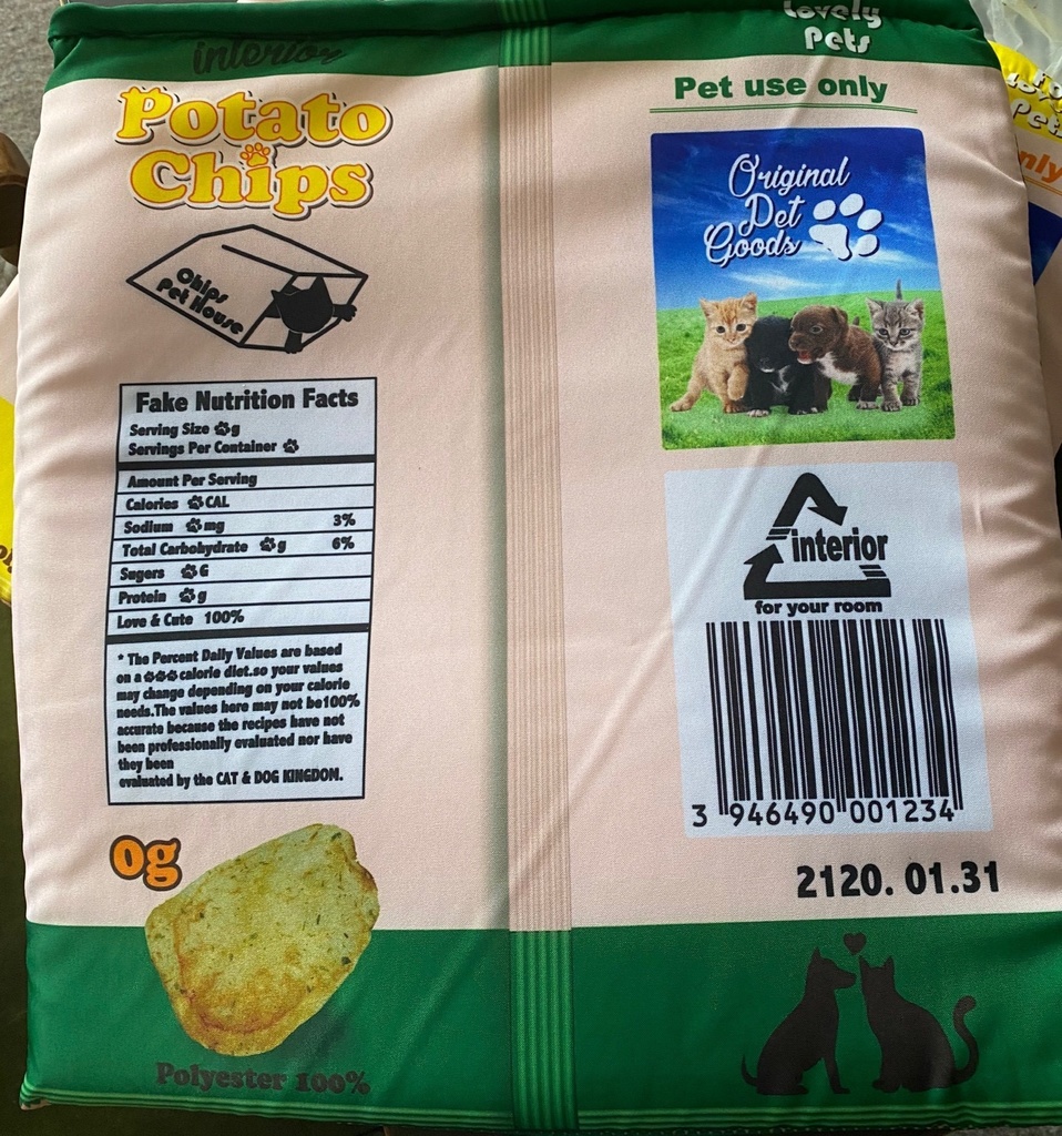 ペット用ポテトチップス寝袋
