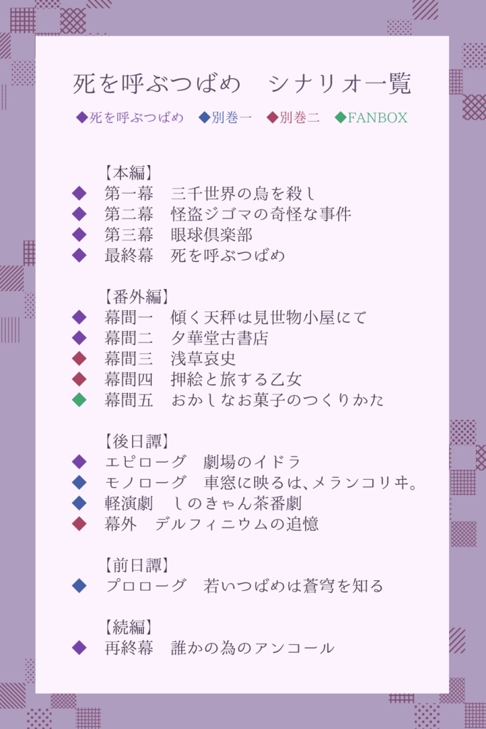 【大正CoC】死を呼ぶつばめ【SPLL:P107252】