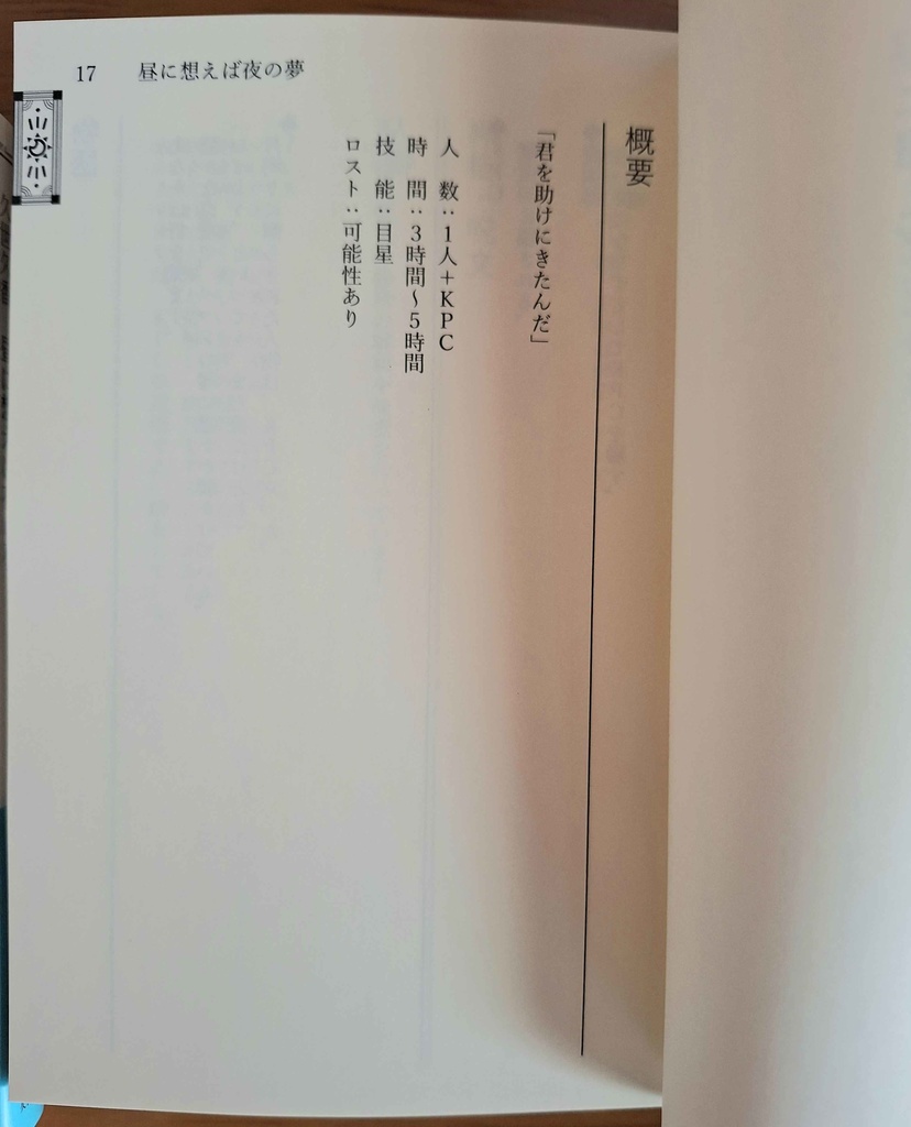 【CoC/書籍版】昼に想えば夜の夢 他三篇【SPLL:P107363】