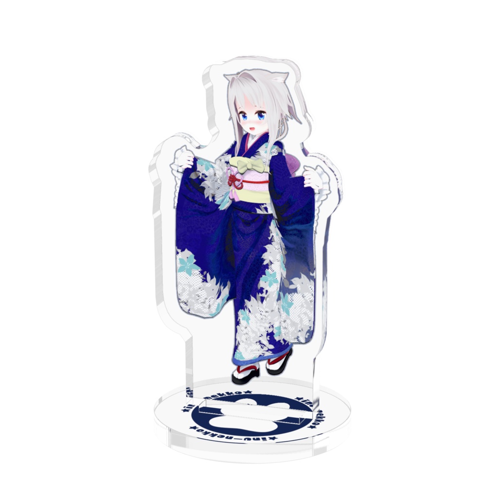 お正月だよ！着物いぬねっこアクリルスタンド