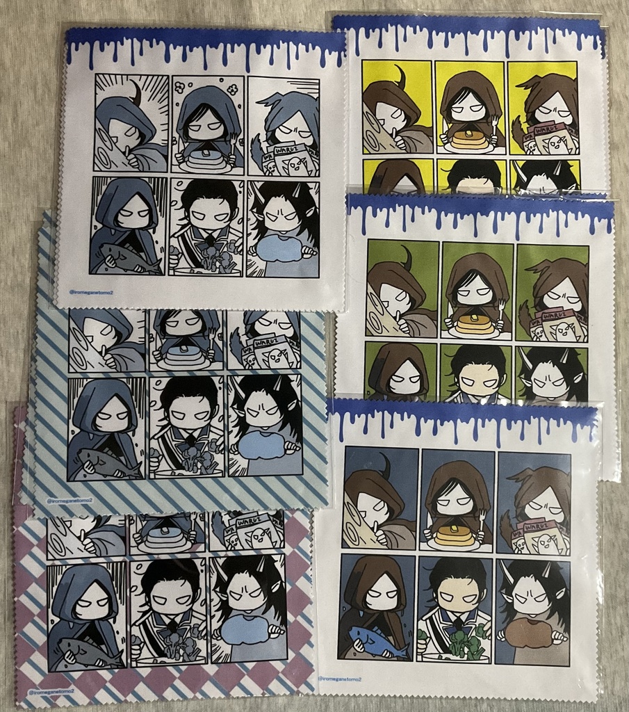 ちょっとシュールなナさんのメガネ拭き