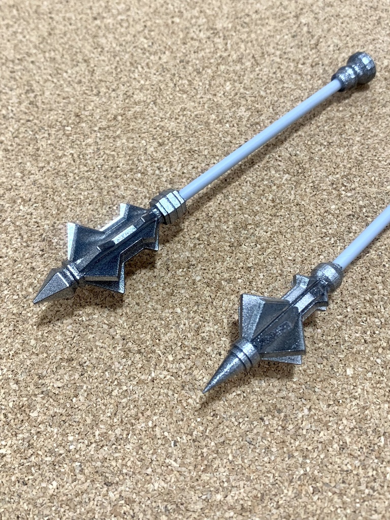 ミニチュア ハンドメイド 武器 メイス アクションフィギュア