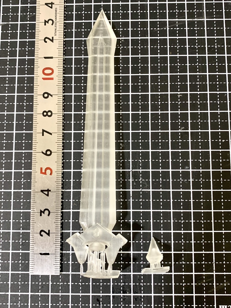 アクションフィギュア ミニチュア 武器 クリスタル特大剣