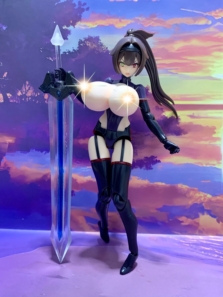 アクションフィギュア ミニチュア 武器 クリスタル特大剣