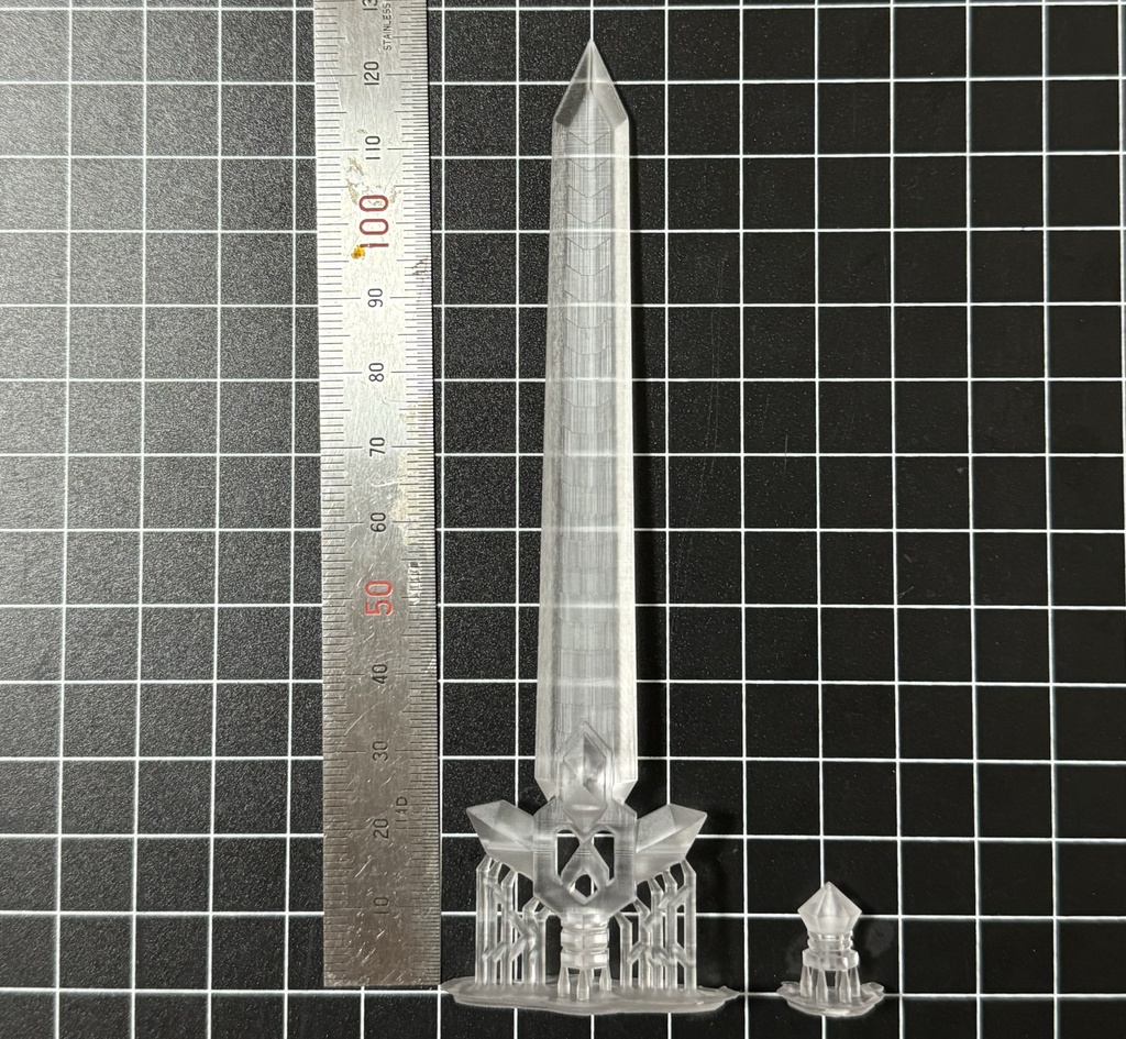 結晶の大剣(1/10〜1/12スケール対応/アクションフィギュア用ミニチュア武器)