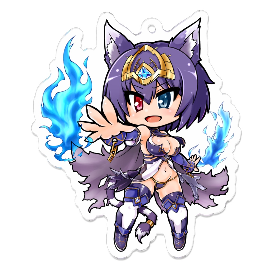 アレキサンドライト　アクリルキーホルダー
